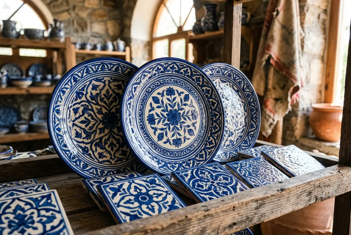 Traditional Blue Pottery Craft